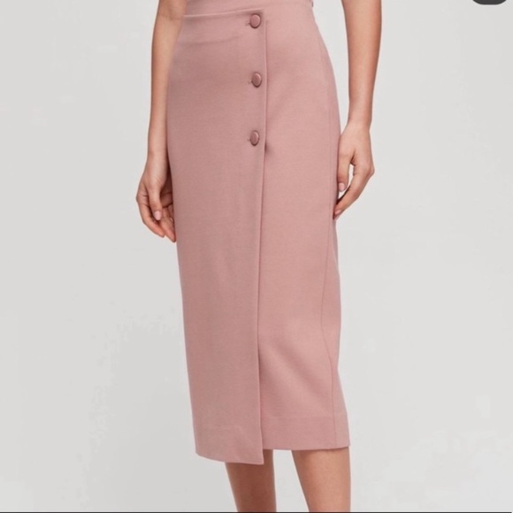 Babaton Buttoned Up Midi Skirt - Picture 3 of 4